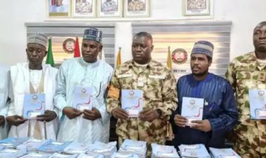 Troops donate educational materials to students in Borno