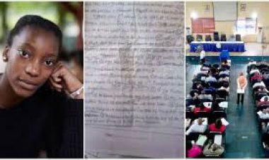 Lecturer Shares Expo He Found in Female Student’s Answer Sheet