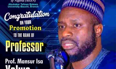 Dr. Mansur Isah Yelwa Elevated to the Prestigious Rank of Professor: A Milestone in ATBU's History
