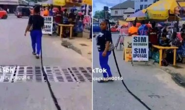 The Braid Queen of Oku Street: University of Uyo's Faculty of Education Student Turns Heads with Remarkably Long Braid