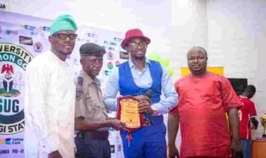 Mr. Gideon Ayemu Honored as Best Serving Security Personnel by FUL Students' Union
