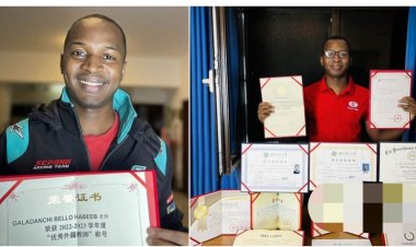 35-year-old Nigerian-American man wins Teacher of the Year award in China, celebrates achievements