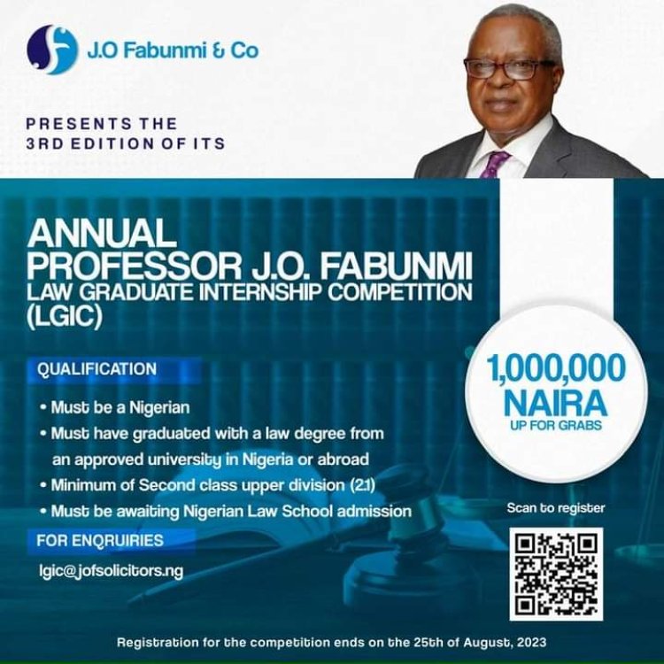 Universities That Applied For Professor J.O. Fabunmi Law Graduate Internship Competition