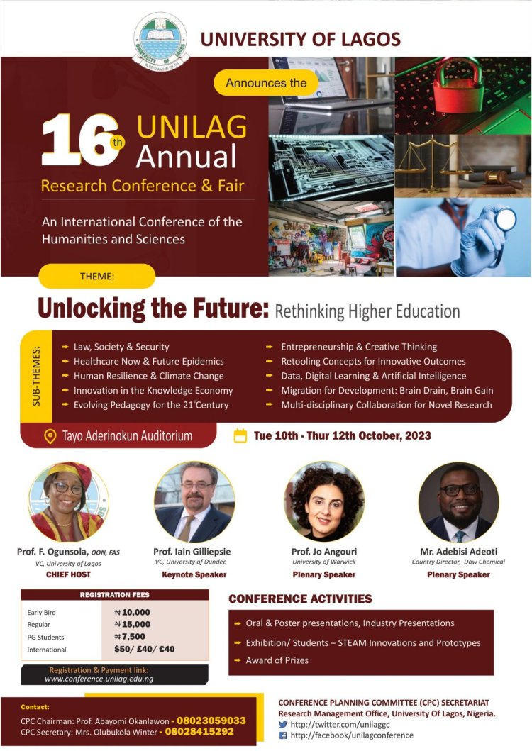 UNILAG 16th Annual Research Conference & Fair