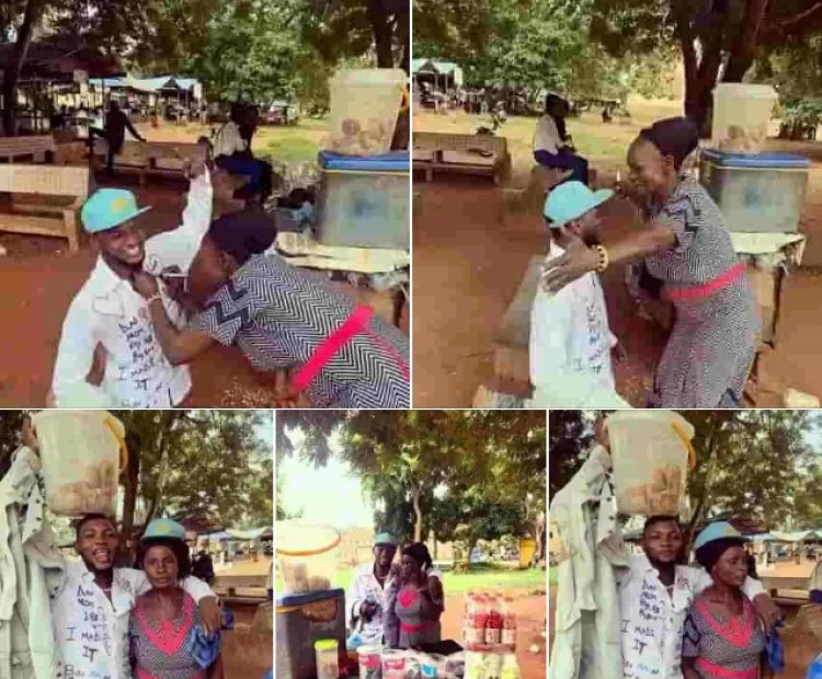 "Na Wetin She Use Train Me - DONUT'S AND ZOBO": Student Expresses Gratitude as He Signs Out, Praising His Mother