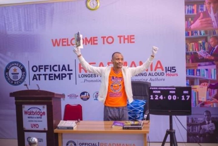 Nigerian Teacher Breaks Guinness World Record Longest Marathon Reading