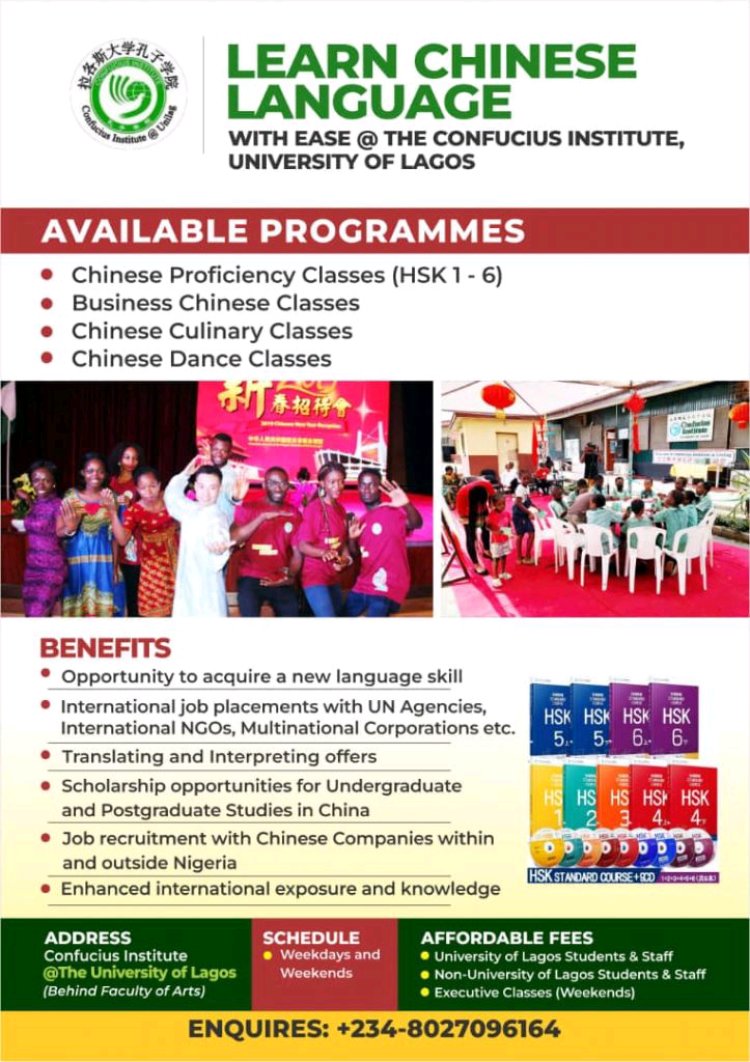 Learn Chinese With Ease At Confucius Institute, UNILAG