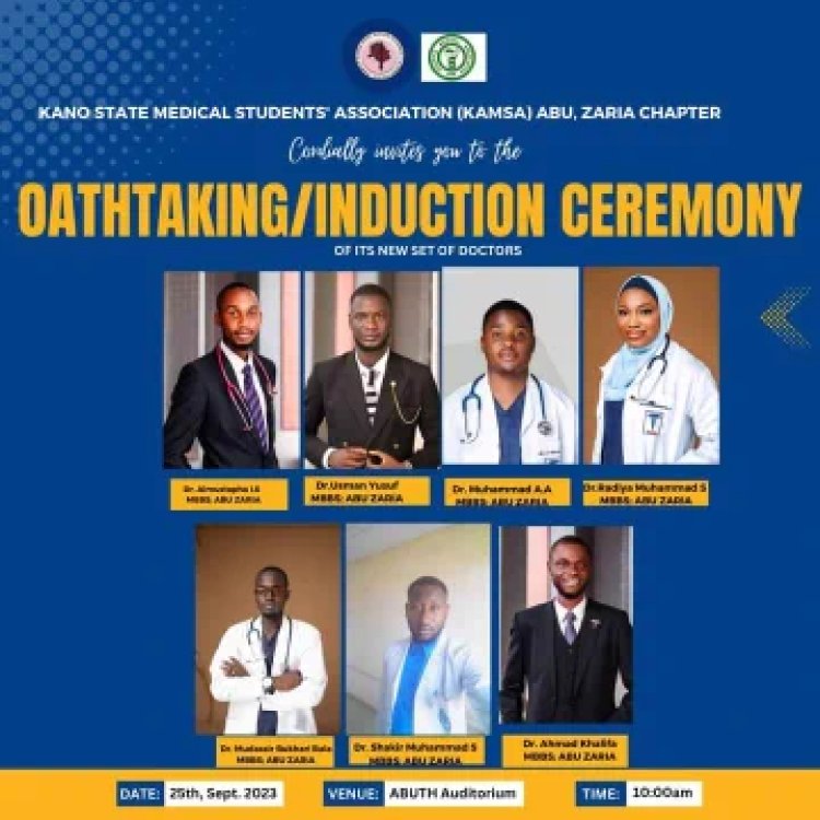 A Bright Beginning: KAMSA, ABU Zaria, Celebrates Induction of New Doctors