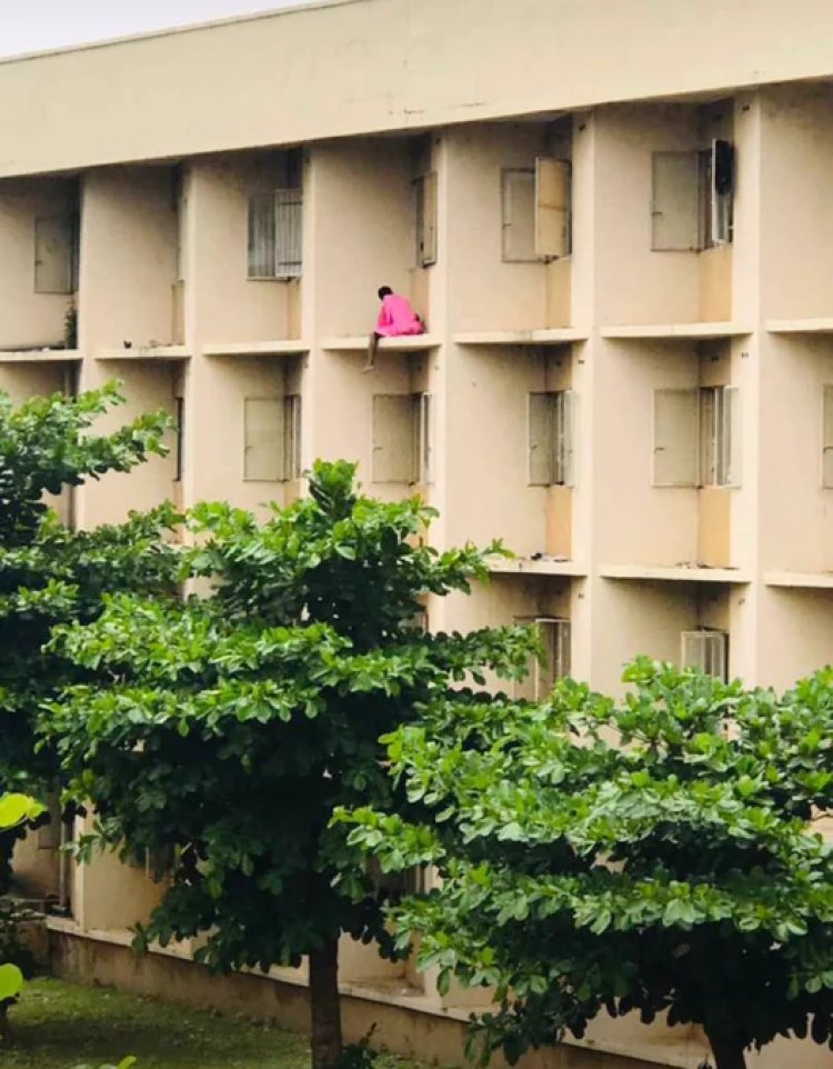 Academic Dedication: ABU Zaria Student's Unconventional Study Spot Goes Viral