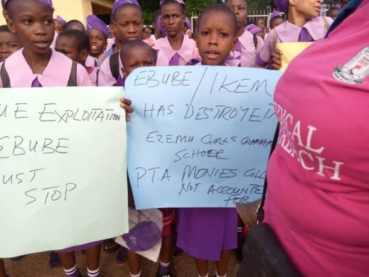 Ezemu Girls Raise Their Voices: Protesting Against Rising School Costs