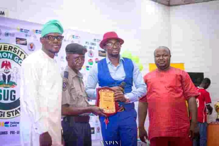 Mr. Gideon Ayemu Honored as Best Serving Security Personnel by FUL Students' Union