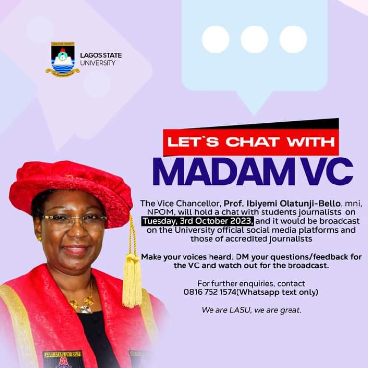 LASU Presents Chat With Madam VC