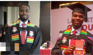 Brilliant Nigerian man graduates university as a Lawyer, wins 2 star awards as overall best student