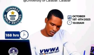 Dedicated UNICAL Student Embarks on Ambitious WRITE-A-THON Journey