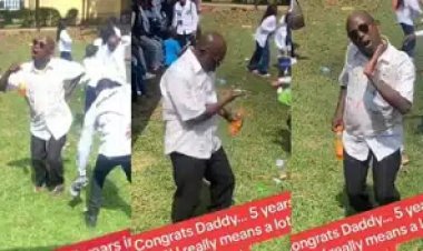 A Nigerian Father's Inspiring Graduation Celebration After Five Years of University