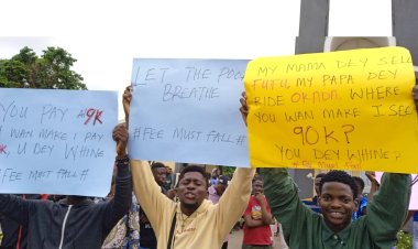 Obafemi Awolowo University Students Protest Against School Fee Hike on Independence Day