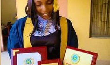 Nigerian Lady Who Overcame Eight Admission Failures Emerges Best Student with a First-Class Degree
