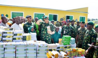 TRADOC Commander inaugurates remodeled Army children school, and donates educational materials