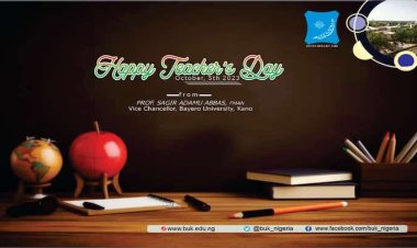 BUK's Vice Chancellor, Prof. Abbas Celebrates Teachers' Day