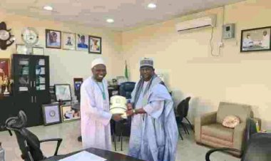 FULafia Vice-Chancellor Receives Barrister Ahmed Bage in Courtesy Visit