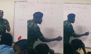 Military Instructor's Impressive Math Lesson Leaves Class in Silent Awe -“See as class quiet”