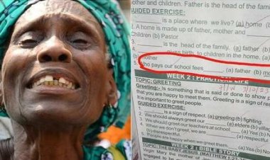 "I Have Been In Tears": Widow Displays Unusual Assignment Question Given to Little Daughter