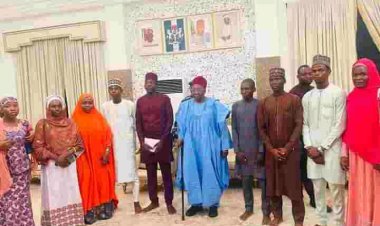 SUG UNIMAID EXCOS Visit Shehu of Borno Ahead of UMTH Nurses Week Celebrations