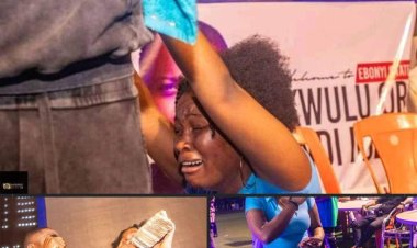 Ebonyi State University Student Wins Quiz Segment, Receives 250k and Refrigerator