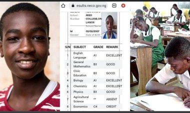 2023 NECO Result: Smart Boy Gets 3 A1’s in English and Biology After Score 280 in JAMB, Rejoices