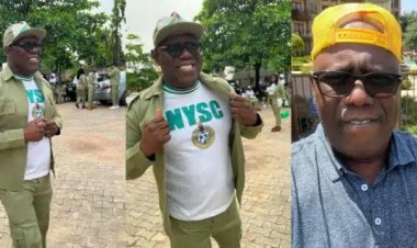 Kenny Ogungbe, 53-Year-Old Music Producer, as He Graduates from NYSC with Style