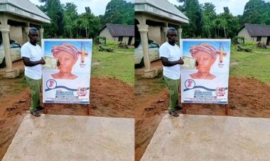 Emotional NYSC Corp Member Honors Late Mother's Wish, Shares Heartfelt Moment with Her Obituary and Certificate