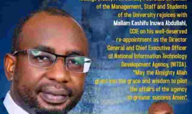 TSU Congratulates Mallam Kashifu Inuwa Abdullahi on Re-appointment as NITDA DG/CEO