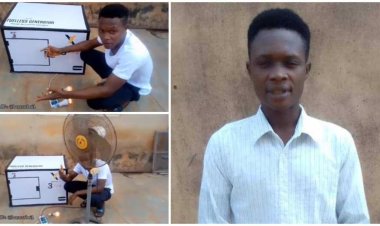 Nigerian Graduate Showcases Innovative, Noiseless Fuelless Generator After 13-Year Journey
