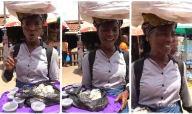 "She was a Teacher"-Ogiri Seller's Impressive English Accent and Melodic Marketing in Lagos
