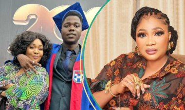Nollywood Actress Jaye Kuti Gushes as Son Graduates as a Lawyer