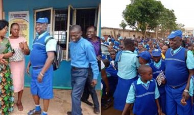 Principal Explains the Reason Behind Wearing School Uniform to Greet New Students