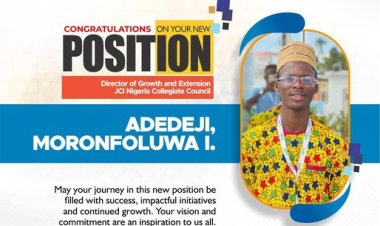 New Director of Growth and Extension Appointed at JCI Nigeria Collegiate Council