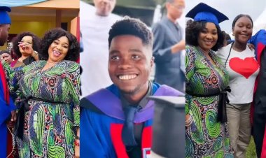 Nigerian Actress Jaiye Kuti's Son Bags Law Degree From Afe Babalola University