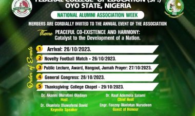 Federal College of Education Oyo (Special)Alumni Association Gears Up for Exciting Annual Events