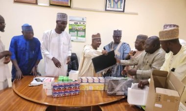 IBBUL Alumnus Donates Essential Drugs, Computer and Printer to the University