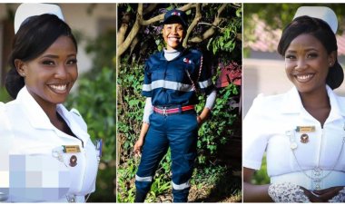 Young African Lady who used to work as security guard to pay her school fees finally bags degree in Nursing