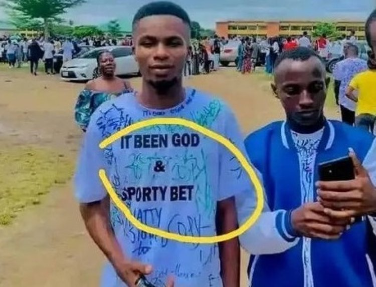 Reactions as Nigerian Student Credits God and SportyBet for Graduation