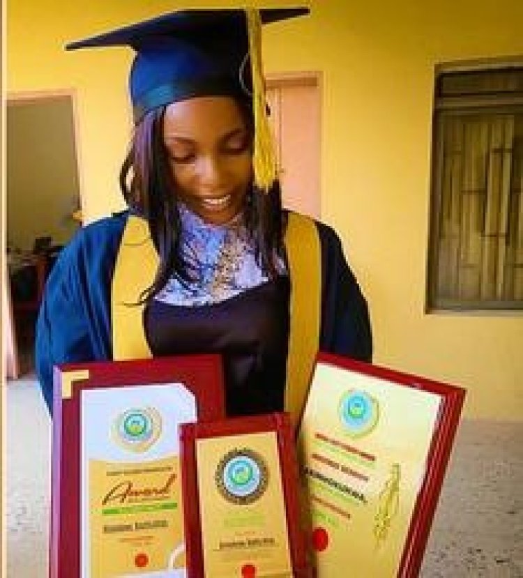 Nigerian Lady Who Overcame Eight Admission Failures Emerges Best Student with a First-Class Degree