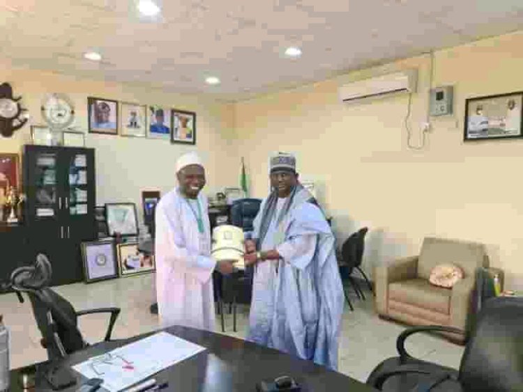 FULafia Vice-Chancellor Receives Barrister Ahmed Bage in Courtesy Visit