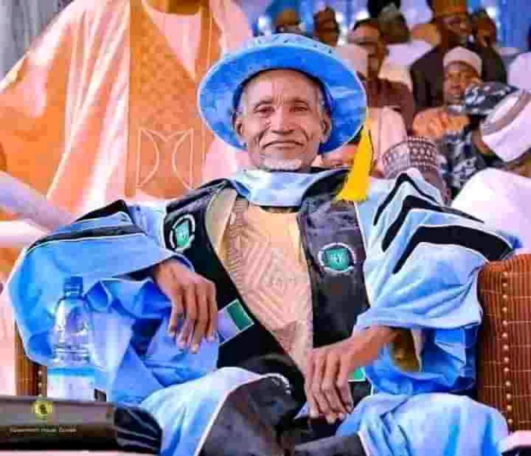 Gombe State University Honors 70-Year Old Inventor Who Never Attended School With Honorary Doctorate