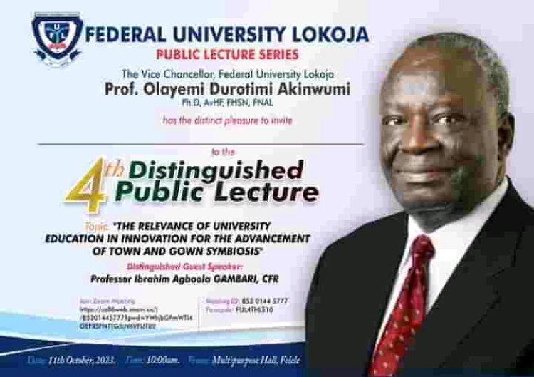 Former President Buhari Chief of Staff, Professor A. Gambari, To Deliver Public Lecture at FUL