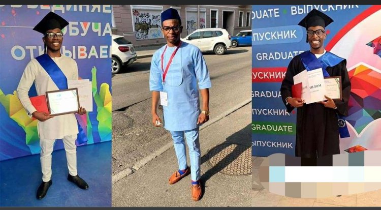 Nigerian Graduate Achieves Perfect 5.0/5.0 GPA and Claims Best Student Award at Russian University
