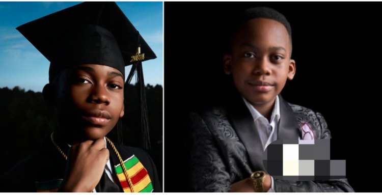 13-year-old African-American boy graduates US high school, set to teach young students how to make money