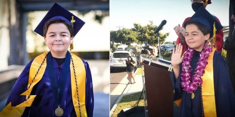 13-Year-Old Prodigy Graduates with Four Degrees from Fullerton College in just two years