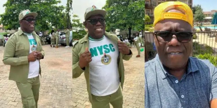 Kenny Ogungbe, 53-Year-Old Music Producer, as He Graduates from NYSC with Style